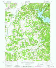 Poland Indiana Historical topographic map, 1:24000 scale, 7.5 X 7.5 Minute, Year 1957