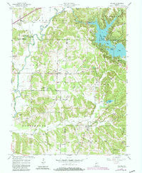 Poland Indiana Historical topographic map, 1:24000 scale, 7.5 X 7.5 Minute, Year 1957