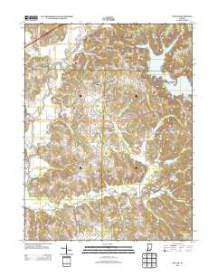 Poland Indiana Historical topographic map, 1:24000 scale, 7.5 X 7.5 Minute, Year 2013