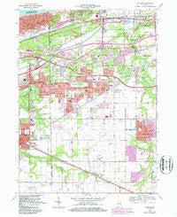 Portage Indiana Historical topographic map, 1:24000 scale, 7.5 X 7.5 Minute, Year 1968