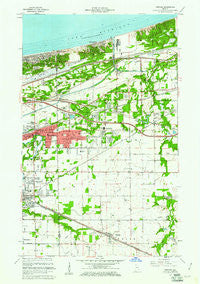 Portage Indiana Historical topographic map, 1:24000 scale, 7.5 X 7.5 Minute, Year 1960