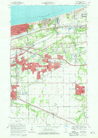 Portage Indiana Historical topographic map, 1:24000 scale, 7.5 X 7.5 Minute, Year 1968