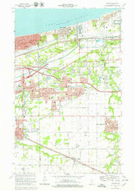Portage Indiana Historical topographic map, 1:24000 scale, 7.5 X 7.5 Minute, Year 1968