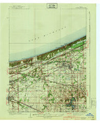 Porter Indiana Historical topographic map, 1:62500 scale, 15 X 15 Minute, Year 1940