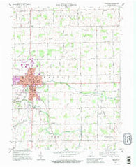 Portland Indiana Historical topographic map, 1:24000 scale, 7.5 X 7.5 Minute, Year 1992