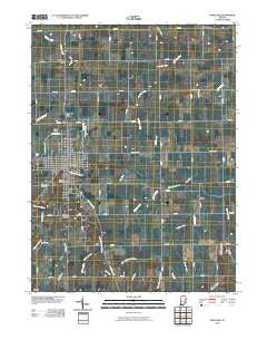 Portland Indiana Historical topographic map, 1:24000 scale, 7.5 X 7.5 Minute, Year 2010