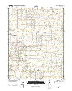 Portland Indiana Historical topographic map, 1:24000 scale, 7.5 X 7.5 Minute, Year 2013
