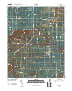 Poseyville Indiana Historical topographic map, 1:24000 scale, 7.5 X 7.5 Minute, Year 2010