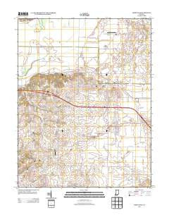 Poseyville Indiana Historical topographic map, 1:24000 scale, 7.5 X 7.5 Minute, Year 2013