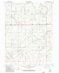 Preble Indiana Historical topographic map, 1:24000 scale, 7.5 X 7.5 Minute, Year 1962