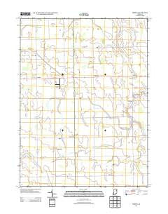 Preble Indiana Historical topographic map, 1:24000 scale, 7.5 X 7.5 Minute, Year 2013