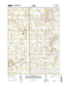 Preble Indiana Current topographic map, 1:24000 scale, 7.5 X 7.5 Minute, Year 2016