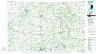 Princeton Indiana Historical topographic map, 1:100000 scale, 30 X 60 Minute, Year 1986