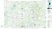 Princeton Indiana Historical topographic map, 1:100000 scale, 30 X 60 Minute, Year 1986