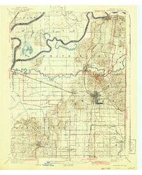 Princeton Indiana Historical topographic map, 1:62500 scale, 15 X 15 Minute, Year 1903