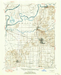 Princeton Indiana Historical topographic map, 1:62500 scale, 15 X 15 Minute, Year 1901
