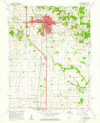 Princeton Indiana Historical topographic map, 1:24000 scale, 7.5 X 7.5 Minute, Year 1959