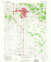 Princeton Indiana Historical topographic map, 1:24000 scale, 7.5 X 7.5 Minute, Year 1959