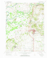 Princeton Indiana Historical topographic map, 1:62500 scale, 15 X 15 Minute, Year 1959