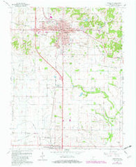 Princeton Indiana Historical topographic map, 1:24000 scale, 7.5 X 7.5 Minute, Year 1959