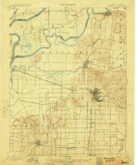 Princeton Indiana Historical topographic map, 1:62500 scale, 15 X 15 Minute, Year 1903