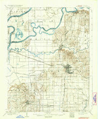 Princeton Indiana Historical topographic map, 1:62500 scale, 15 X 15 Minute, Year 1903