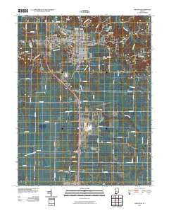 Princeton Indiana Historical topographic map, 1:24000 scale, 7.5 X 7.5 Minute, Year 2010