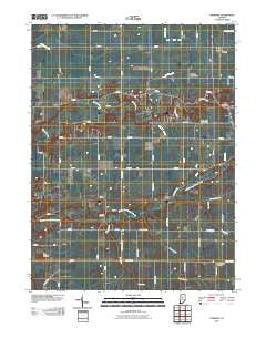 Pyrmont Indiana Historical topographic map, 1:24000 scale, 7.5 X 7.5 Minute, Year 2010