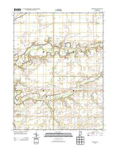 Pyrmont Indiana Historical topographic map, 1:24000 scale, 7.5 X 7.5 Minute, Year 2013