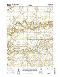 Pyrmont Indiana Current topographic map, 1:24000 scale, 7.5 X 7.5 Minute, Year 2016