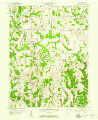 Quincy Indiana Historical topographic map, 1:24000 scale, 7.5 X 7.5 Minute, Year 1958