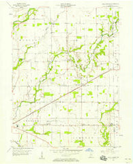 Rays Crossing Indiana Historical topographic map, 1:24000 scale, 7.5 X 7.5 Minute, Year 1956