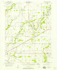 Rays Crossing Indiana Historical topographic map, 1:24000 scale, 7.5 X 7.5 Minute, Year 1956