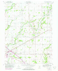 Rays Crossing Indiana Historical topographic map, 1:24000 scale, 7.5 X 7.5 Minute, Year 1956