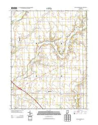 Rays Crossing Indiana Historical topographic map, 1:24000 scale, 7.5 X 7.5 Minute, Year 2013
