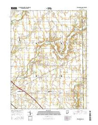 Rays Crossing Indiana Current topographic map, 1:24000 scale, 7.5 X 7.5 Minute, Year 2016