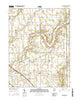 Rays Crossing Indiana Current topographic map, 1:24000 scale, 7.5 X 7.5 Minute, Year 2016