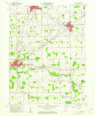 Redkey Indiana Historical topographic map, 1:24000 scale, 7.5 X 7.5 Minute, Year 1960