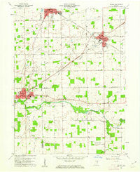 Redkey Indiana Historical topographic map, 1:24000 scale, 7.5 X 7.5 Minute, Year 1960