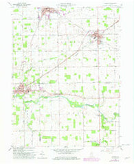 Redkey Indiana Historical topographic map, 1:24000 scale, 7.5 X 7.5 Minute, Year 1960