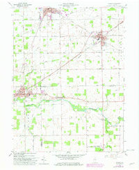 Redkey Indiana Historical topographic map, 1:24000 scale, 7.5 X 7.5 Minute, Year 1960