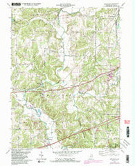 Reelsville Indiana Historical topographic map, 1:24000 scale, 7.5 X 7.5 Minute, Year 1971