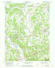 Reelsville Indiana Historical topographic map, 1:24000 scale, 7.5 X 7.5 Minute, Year 1971