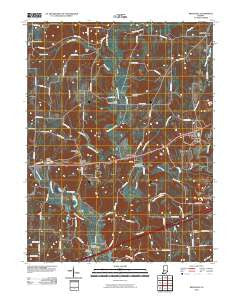 Reelsville Indiana Historical topographic map, 1:24000 scale, 7.5 X 7.5 Minute, Year 2010