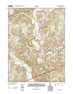 Reelsville Indiana Historical topographic map, 1:24000 scale, 7.5 X 7.5 Minute, Year 2013