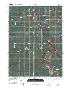 Remington Indiana Historical topographic map, 1:24000 scale, 7.5 X 7.5 Minute, Year 2010