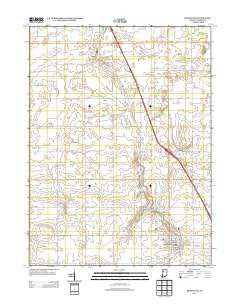 Remington Indiana Historical topographic map, 1:24000 scale, 7.5 X 7.5 Minute, Year 2013