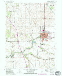 Rensselaer Indiana Historical topographic map, 1:24000 scale, 7.5 X 7.5 Minute, Year 1962