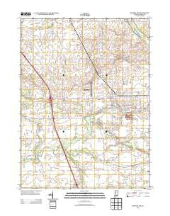 Rensselaer Indiana Historical topographic map, 1:24000 scale, 7.5 X 7.5 Minute, Year 2013