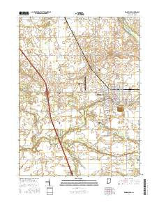 Rensselaer Indiana Current topographic map, 1:24000 scale, 7.5 X 7.5 Minute, Year 2016